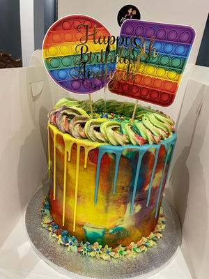 COLOUR ART DRIP OCCASION CAKE