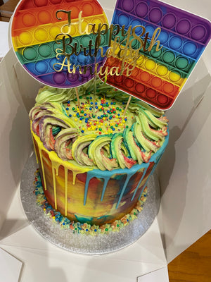 COLOUR ART DRIP OCCASION CAKE