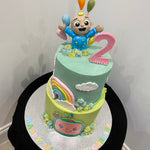 TWO-TIER MELON CAKE