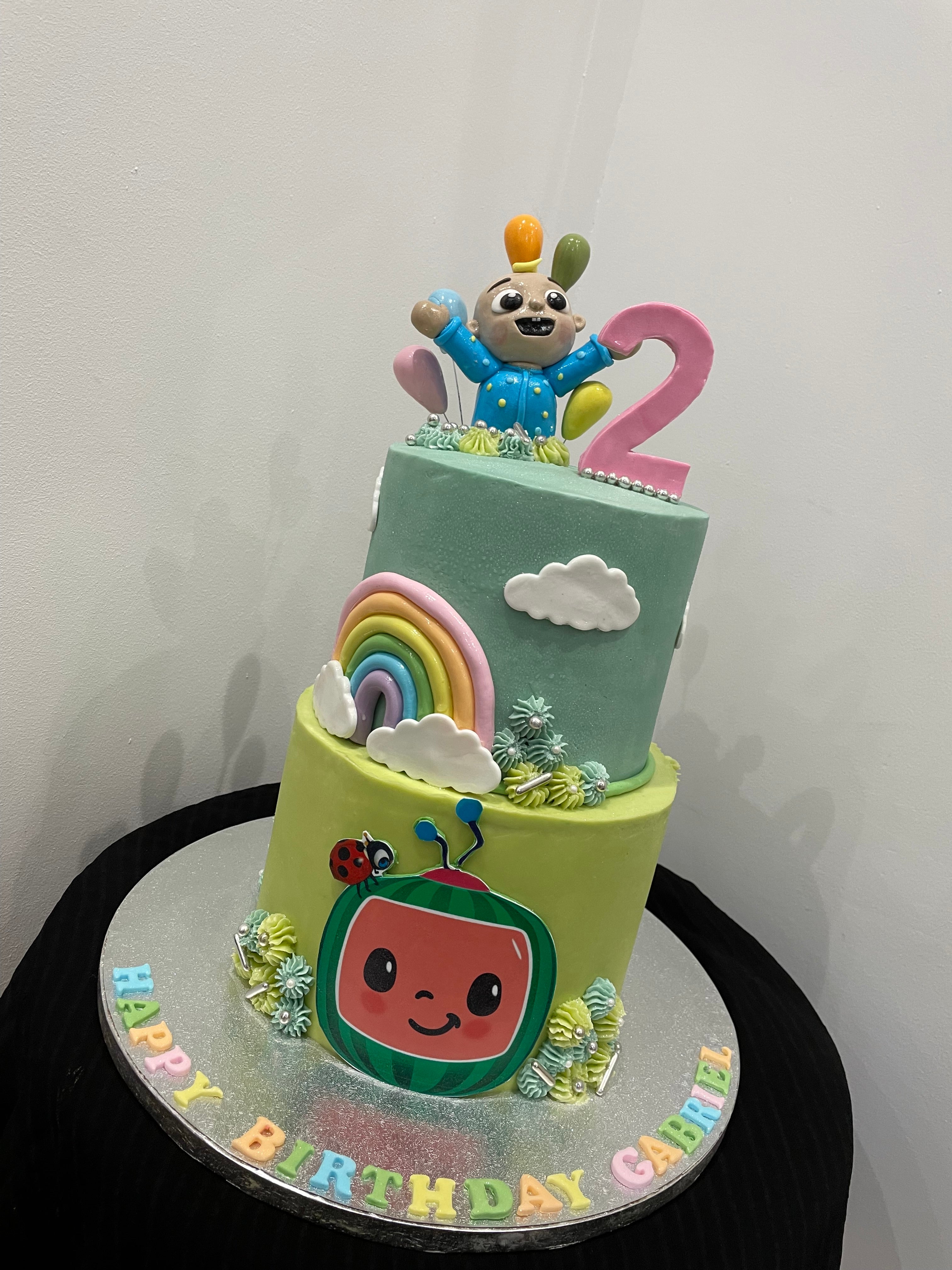 TWO-TIER MELON CAKE