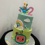 TWO-TIER MELON CAKE