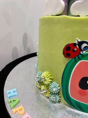 TWO-TIER MELON CAKE