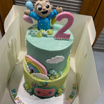TWO-TIER MELON CAKE