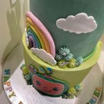 TWO-TIER MELON CAKE
