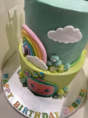 TWO-TIER MELON CAKE