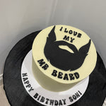 I LOVE MY BEARD OCCASION CAKE