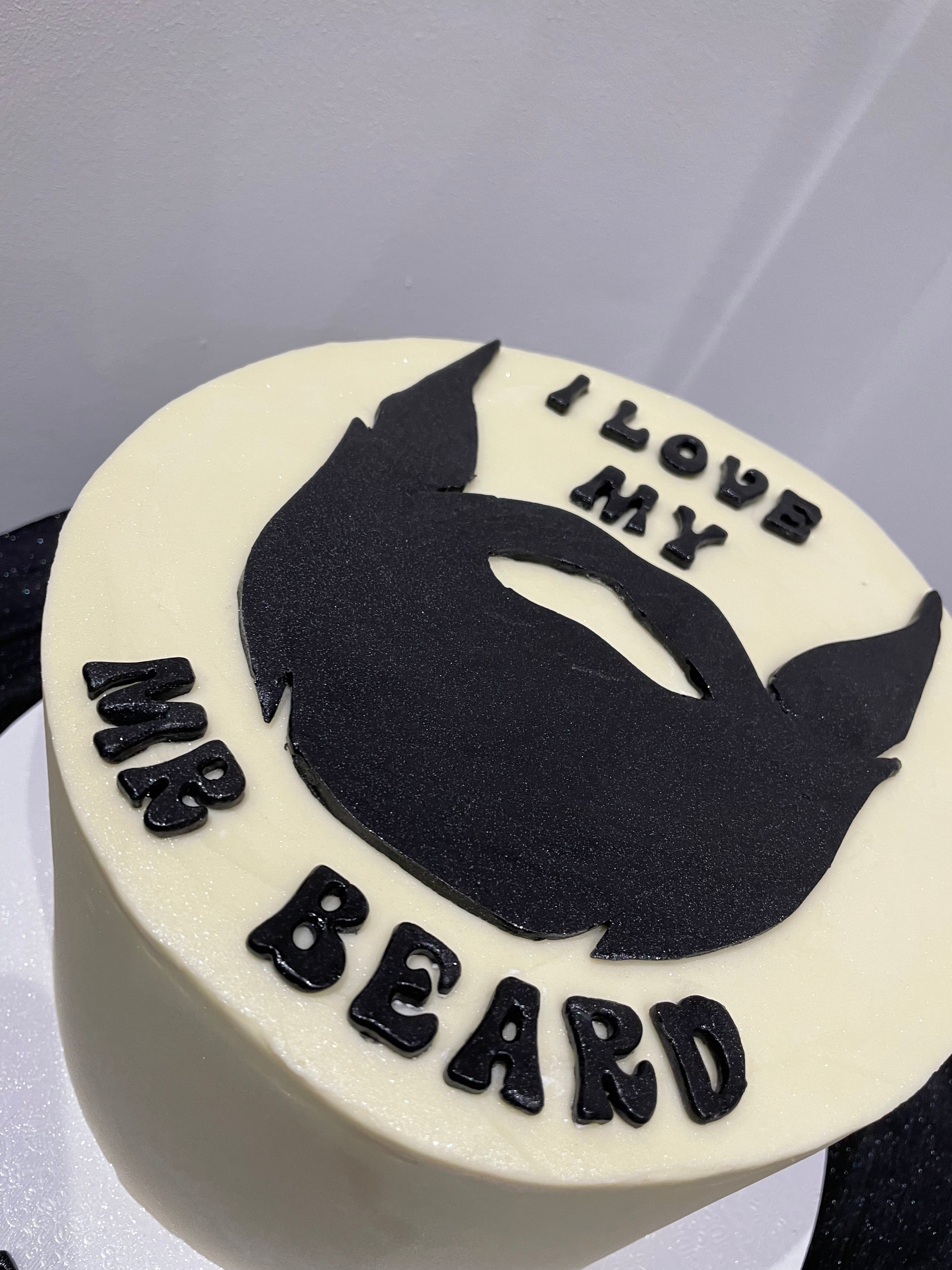 I LOVE MY BEARD OCCASION CAKE