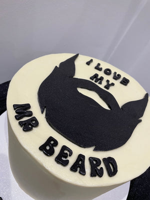 I LOVE MY BEARD OCCASION CAKE