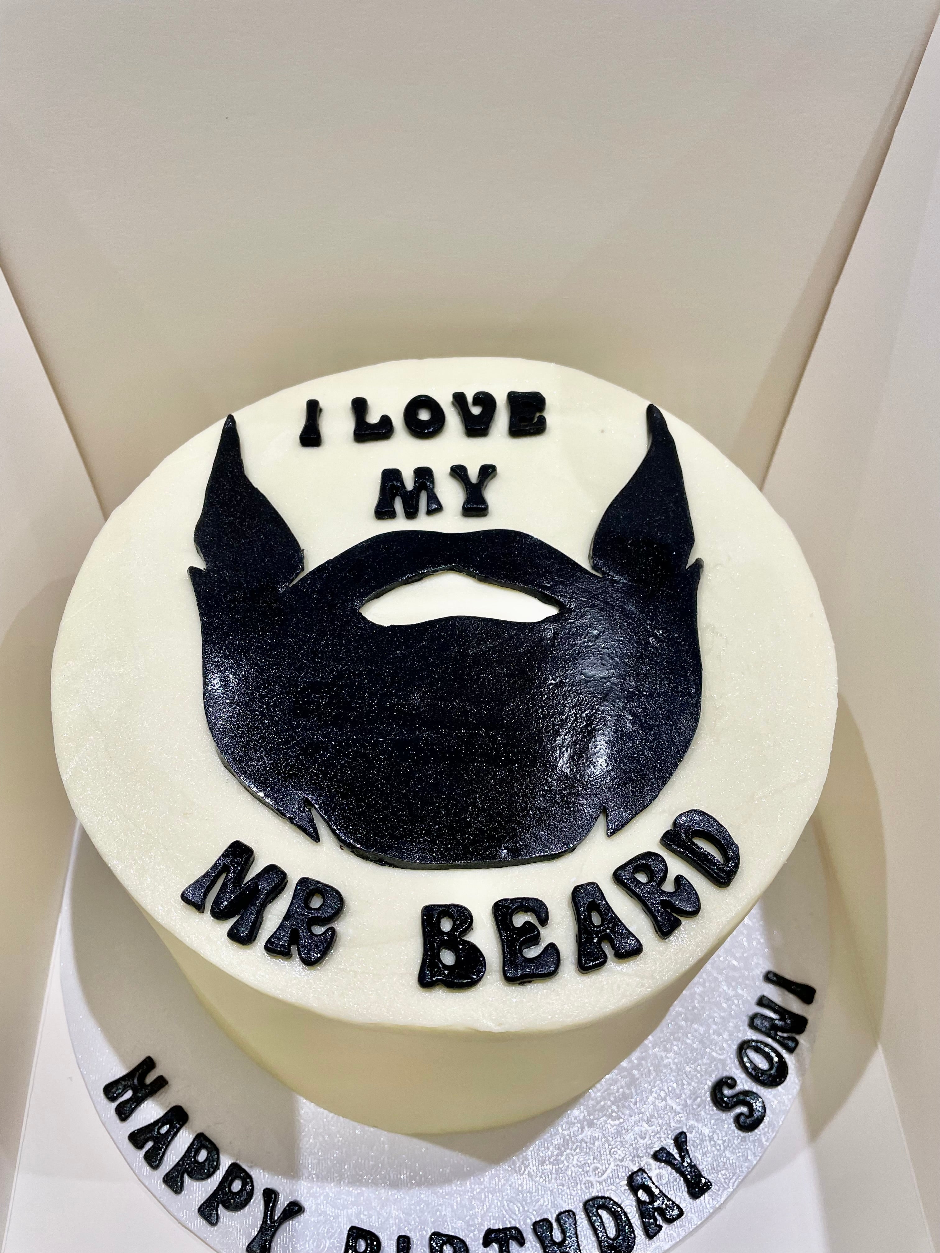 I LOVE MY BEARD OCCASION CAKE