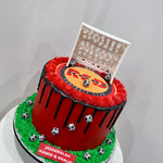 GOAL POSTS FOOTBALL THEMED CAKE
