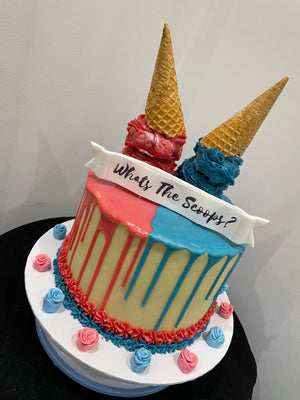 TWO SCOOP ICE CREAM OCCASION CAKE