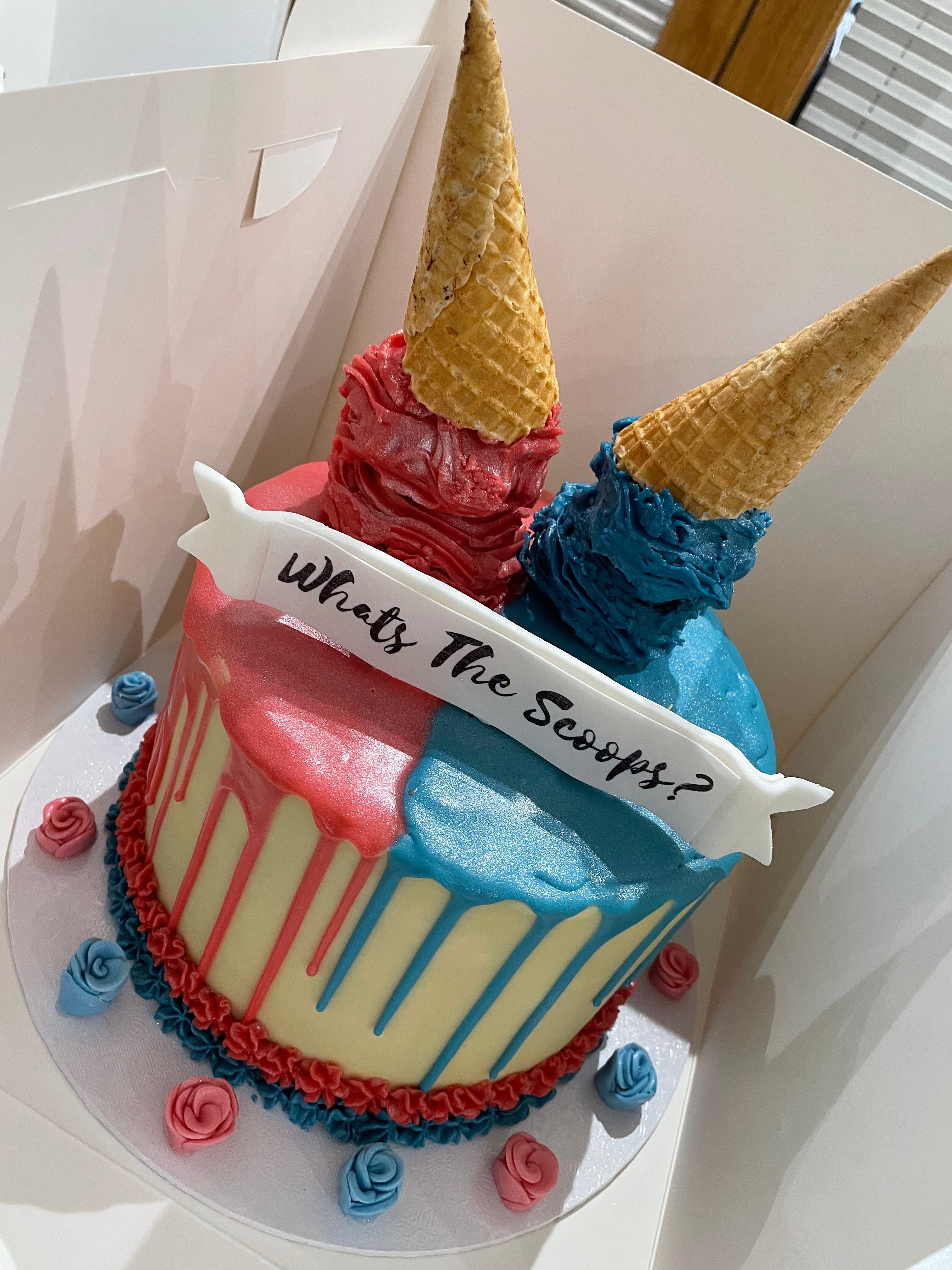 TWO SCOOP ICE CREAM OCCASION CAKE