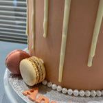 PINK MAC INITIAL OCCASION CAKE