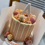 PINK MAC INITIAL OCCASION CAKE