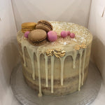 MACARON DRIP NAKED CAKE