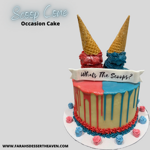 TWO SCOOP ICE CREAM OCCASION CAKE