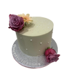 IVORY PEARL ROSE CAKE