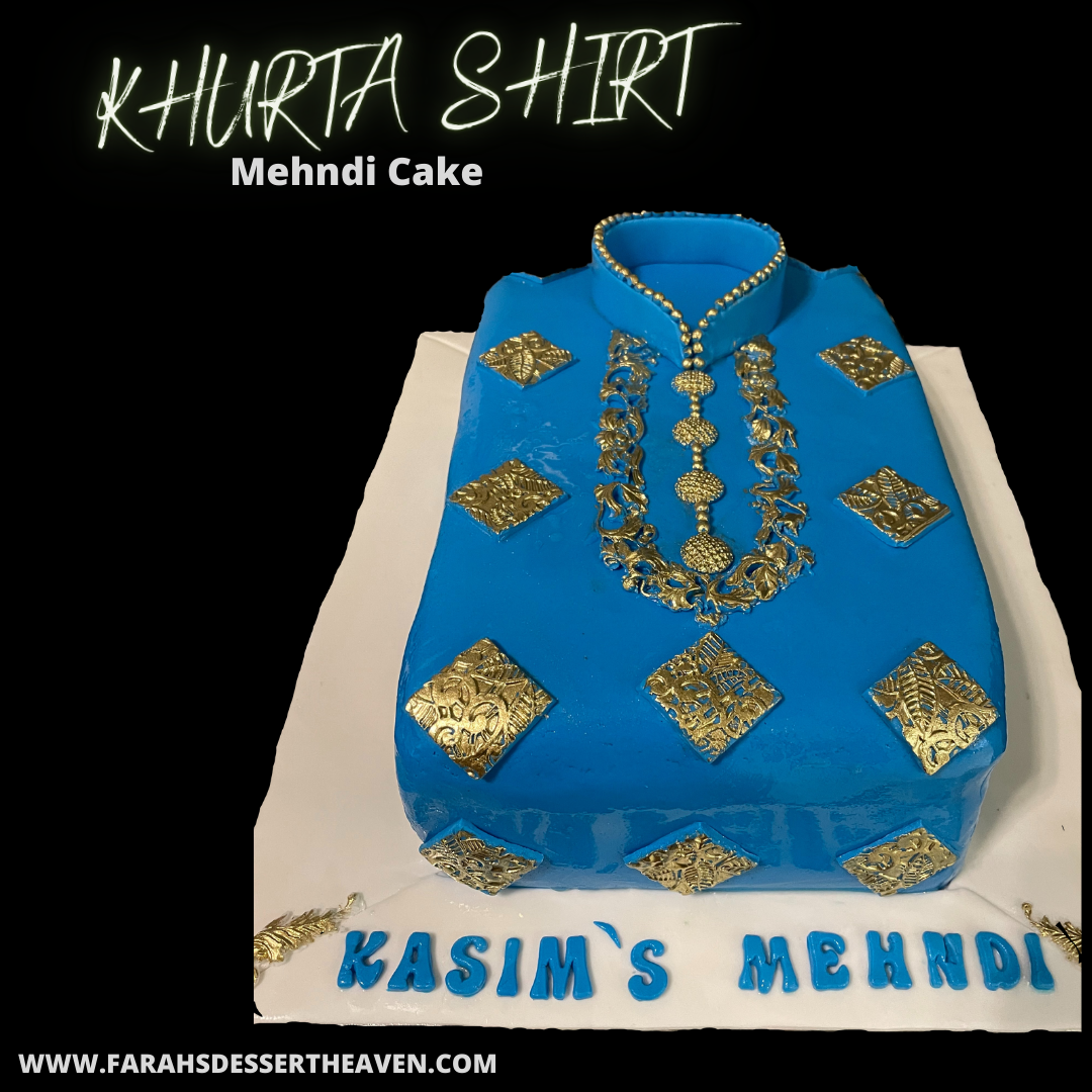 KHURTA SHIRT MEHNDI CAKE