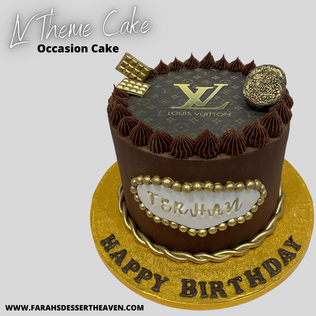 Louis Vuitton Cake, LV Cake, Cake For Her, LV Birthday Cake