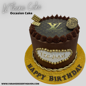 LV Theme Cake  Farah's Dessert Heaven – FARAH'S DESSERT HEAVEN