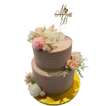 GOLD ELEGANCE CELEBRATION CAKE