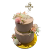 GOLD ELEGANCE CELEBRATION CAKE