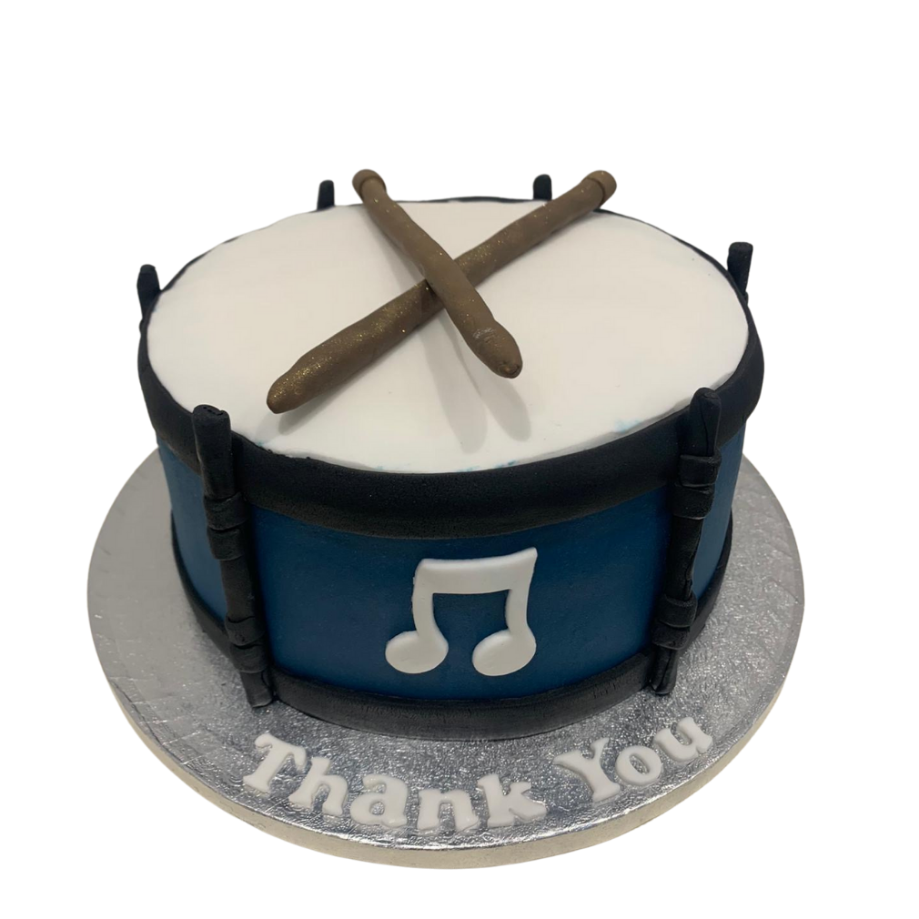 DRUM THEMED CAKE