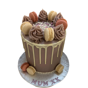 LILAC PEARL MACAROON DRIP CAKE