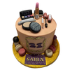 CT MAKEUP THEME BIRTHDAY CAKE