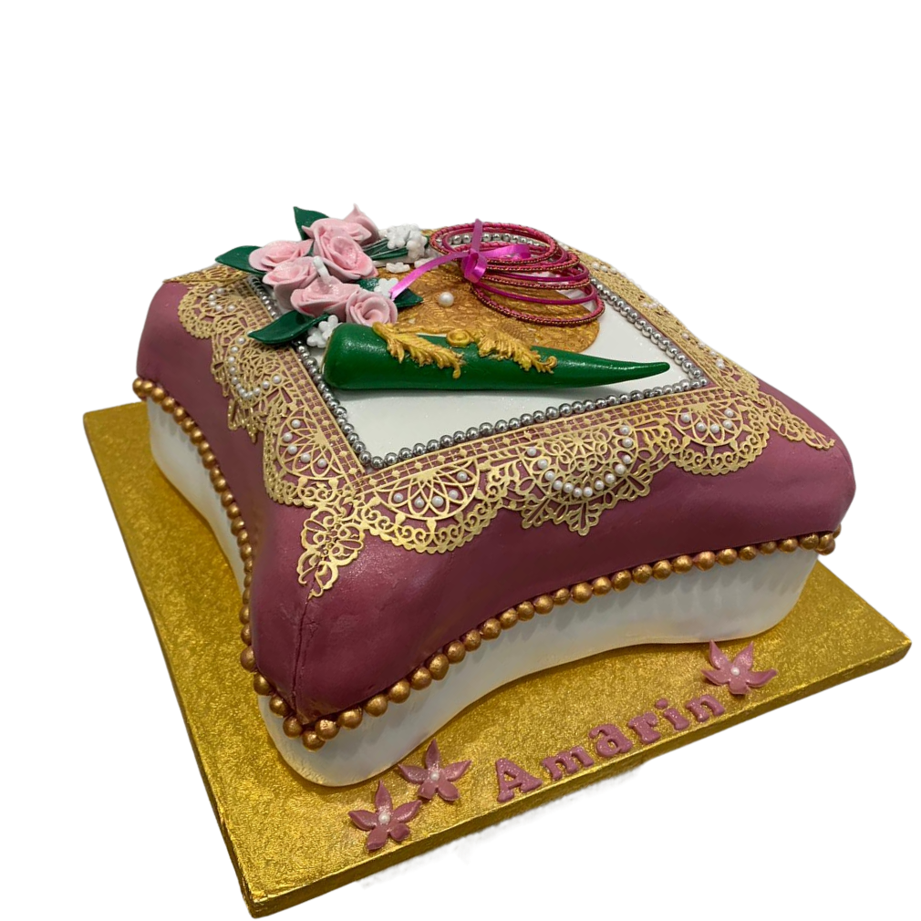 MEHNDI CONE PILLOW CAKE