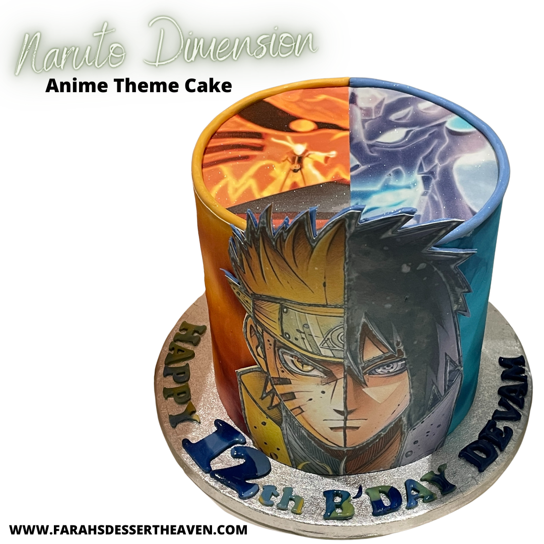 NARUTO DIMENSION ANIME THEME CAKE