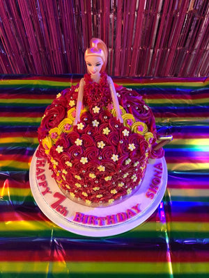 ROSETTE DRESS DOLL CAKE