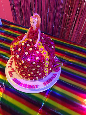 ROSETTE DRESS DOLL CAKE