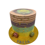 PASTEL GROOVE GOLD LEAF CAKE
