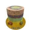 PASTEL GROOVE GOLD LEAF CAKE