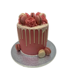 PINK MACARON DRIP CAKE