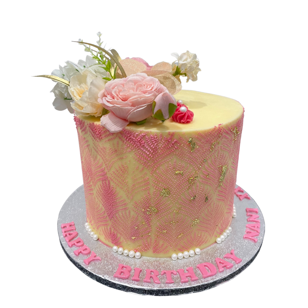 PINK DAMASK OCCASION CAKE