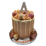 PINK MAC INITIAL OCCASION CAKE
