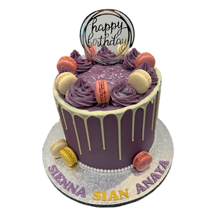 PLUM-MAC DRIP - OCCASION CAKE