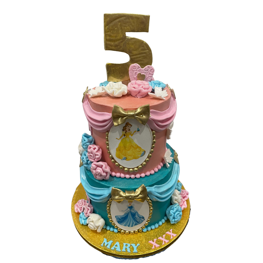 PRINCESSES FRAME BIRTHDAY CAKE