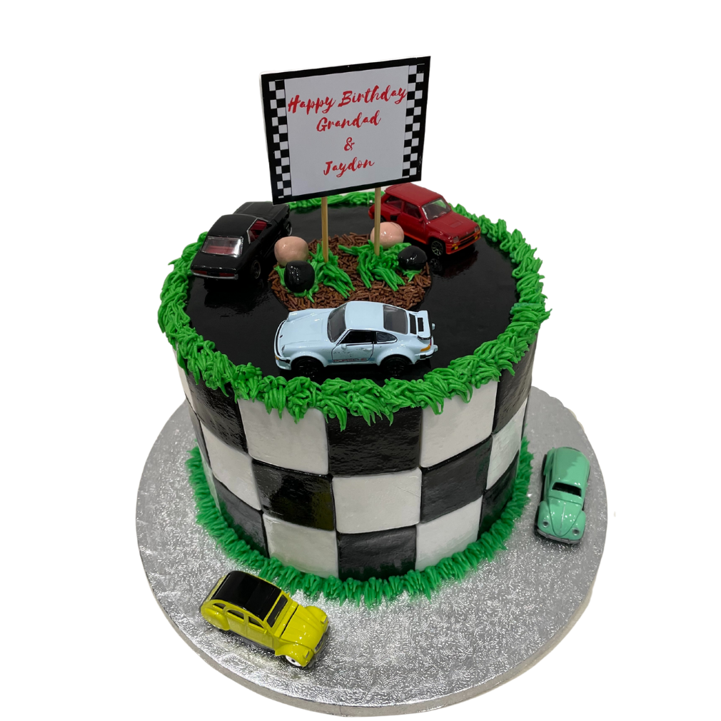 RACE TRACK THEME CAKE