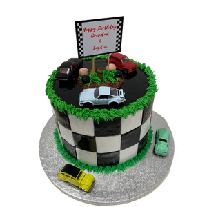 RACE TRACK THEME CAKE