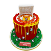 FOOTBALL THEME CAKE RED DEVILS