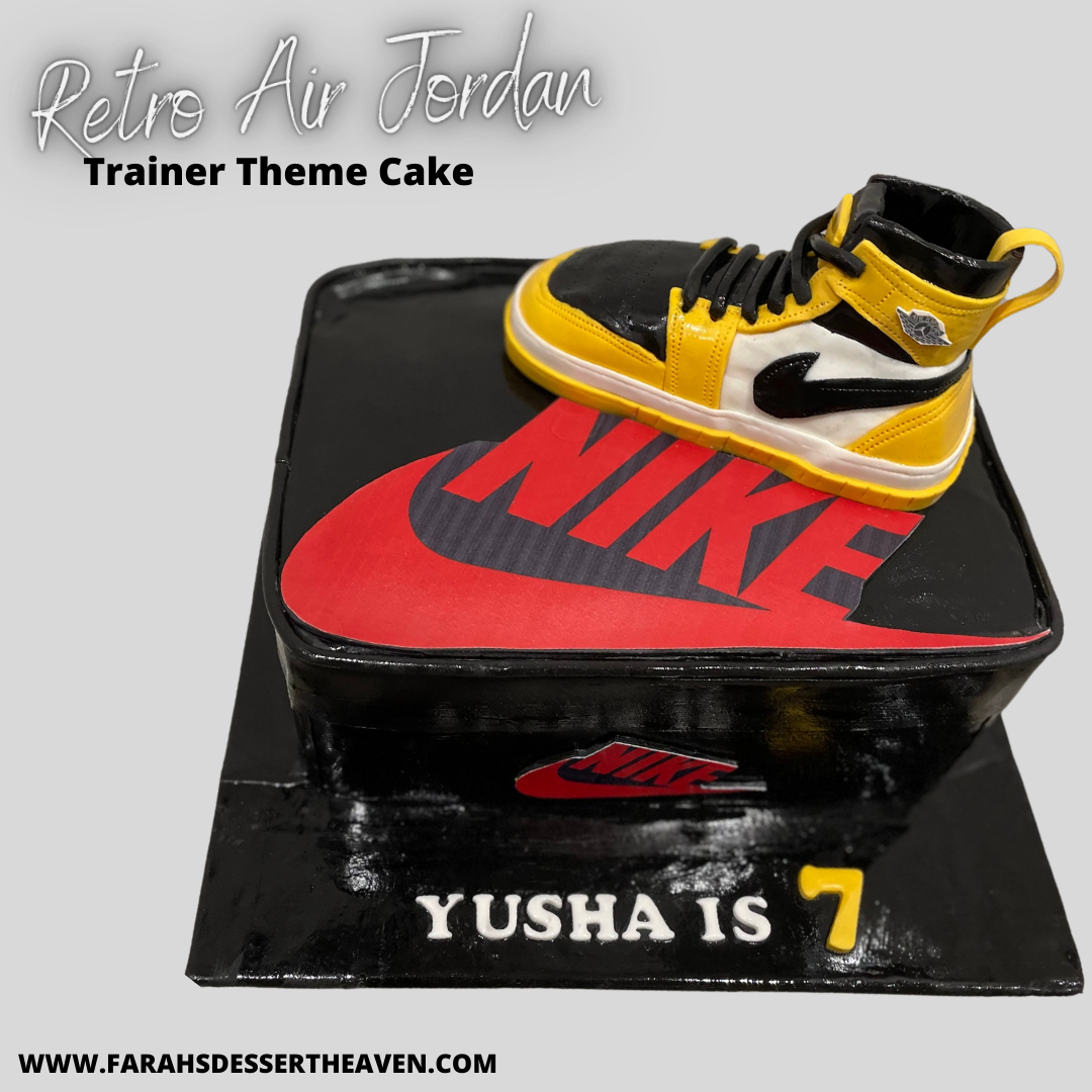 RETRO AIR JORDAN TRAINER THEME CAKE