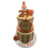 ROSE GOLD FRAME - TWO TIER CAKE