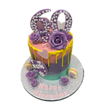 ROSES & HEART DRIP CAKE