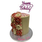 HALF ROSETTE SPRINKLE TOP CAKE