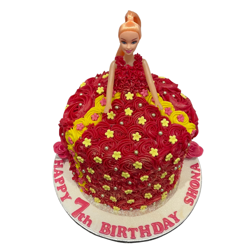 ROSETTE DRESS DOLL CAKE