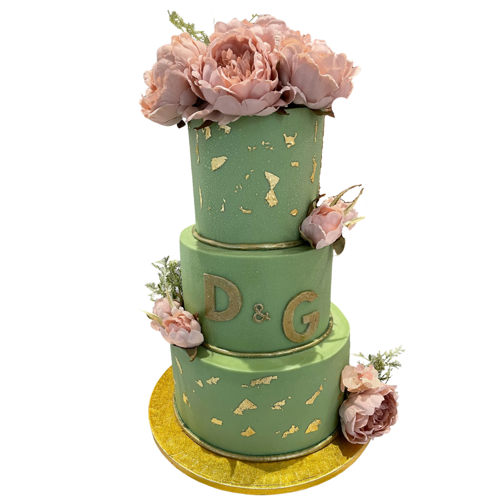 SAGE FLOWER CELEBRATION CAKE