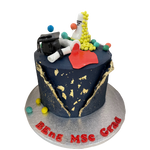SCIENCE GRADUATION CAKE